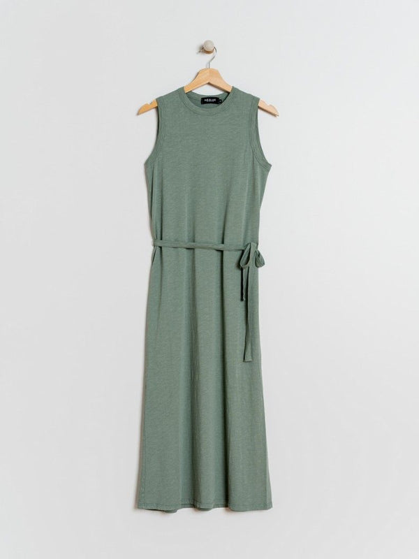 VESTIDO ALGODON CON CINTURON