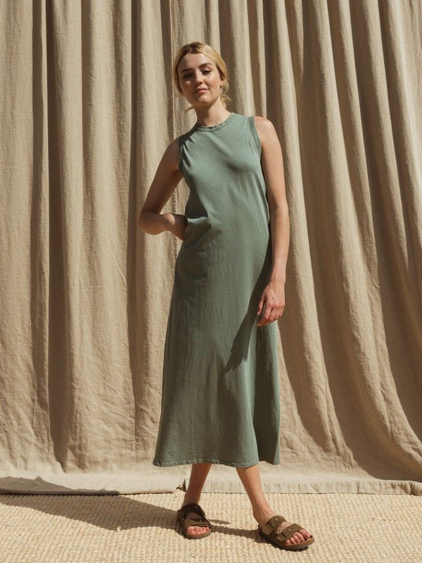 VESTIDO ALGODON CON CINTURON