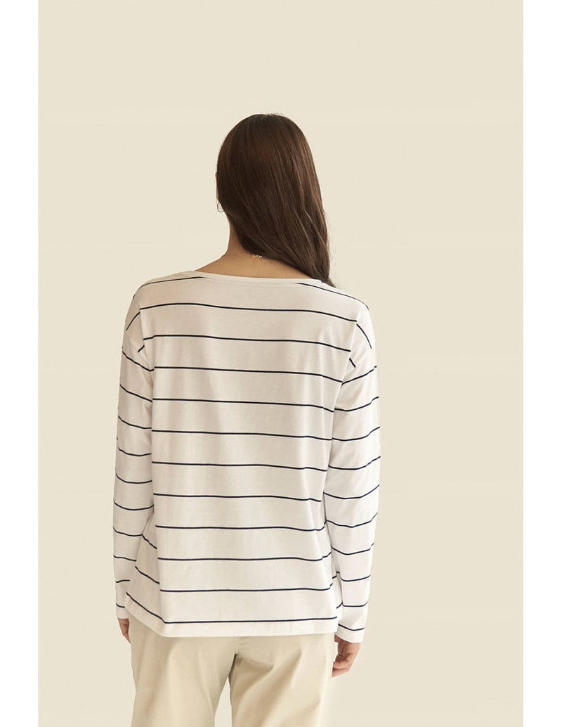CAMISETA RAYAS MANGA LARGA