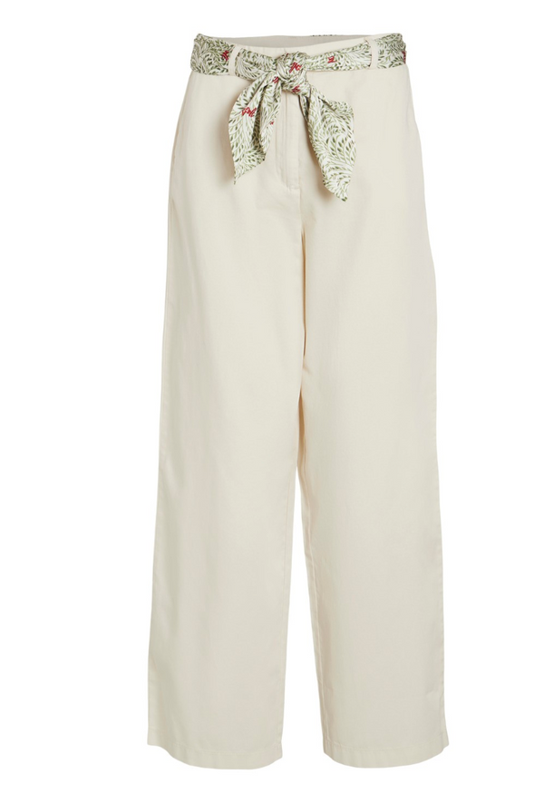 pantalón crudo lazo estampado